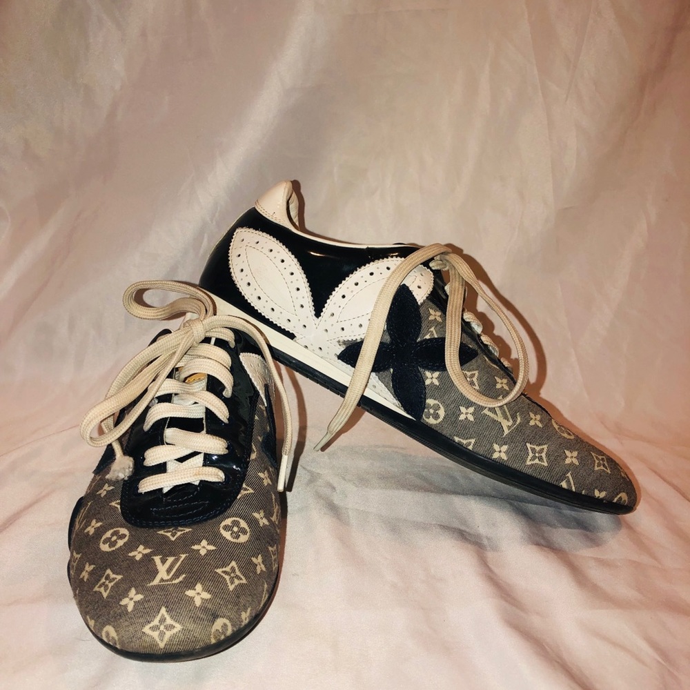 Louis Vuitton Denim Monogram Sneakers